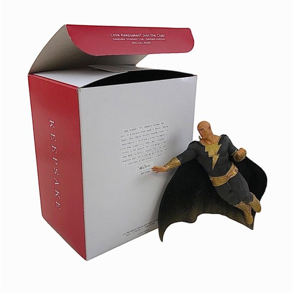 Hallmark Ornament Black Adam 2022 DC Comics Superhero Movie Dwayne Johnson New - Picture 2 of 10
